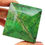 Thumbnail: 650 Ct Natural Green Brazilian Emerald Uneven Square Faceted Earth Mined Gems