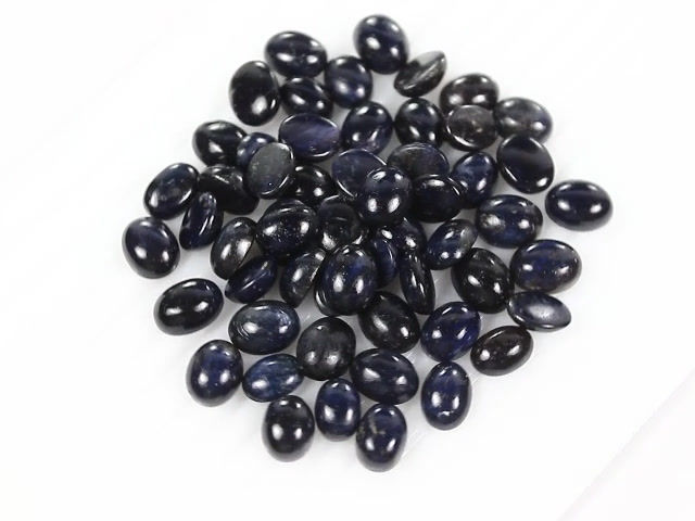 Miniature : 520 Cts Natural Wholesale Blue Sapphire Oval Cabochon Loose Gemstones lot~56 Ct