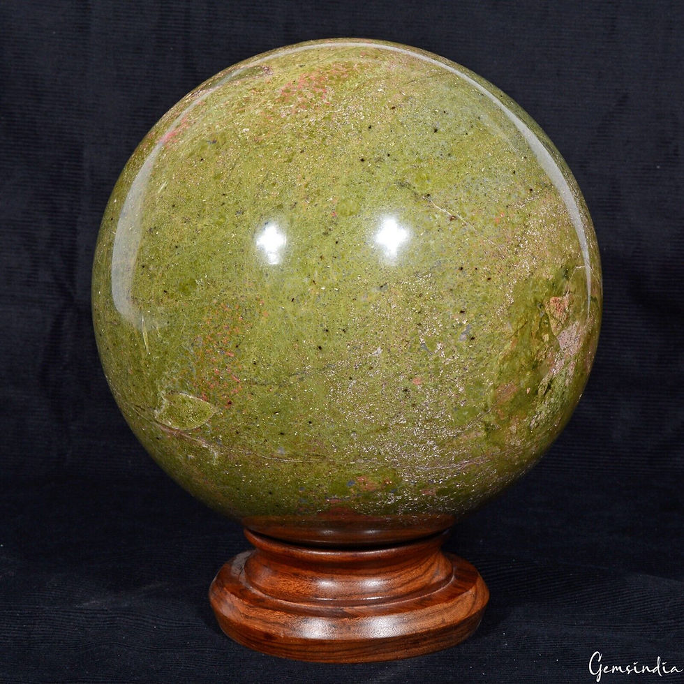 サムネイル： 20.28lb Large Natural Red Green Unakite Crystal Sphere Ball Specimen Healing 7in