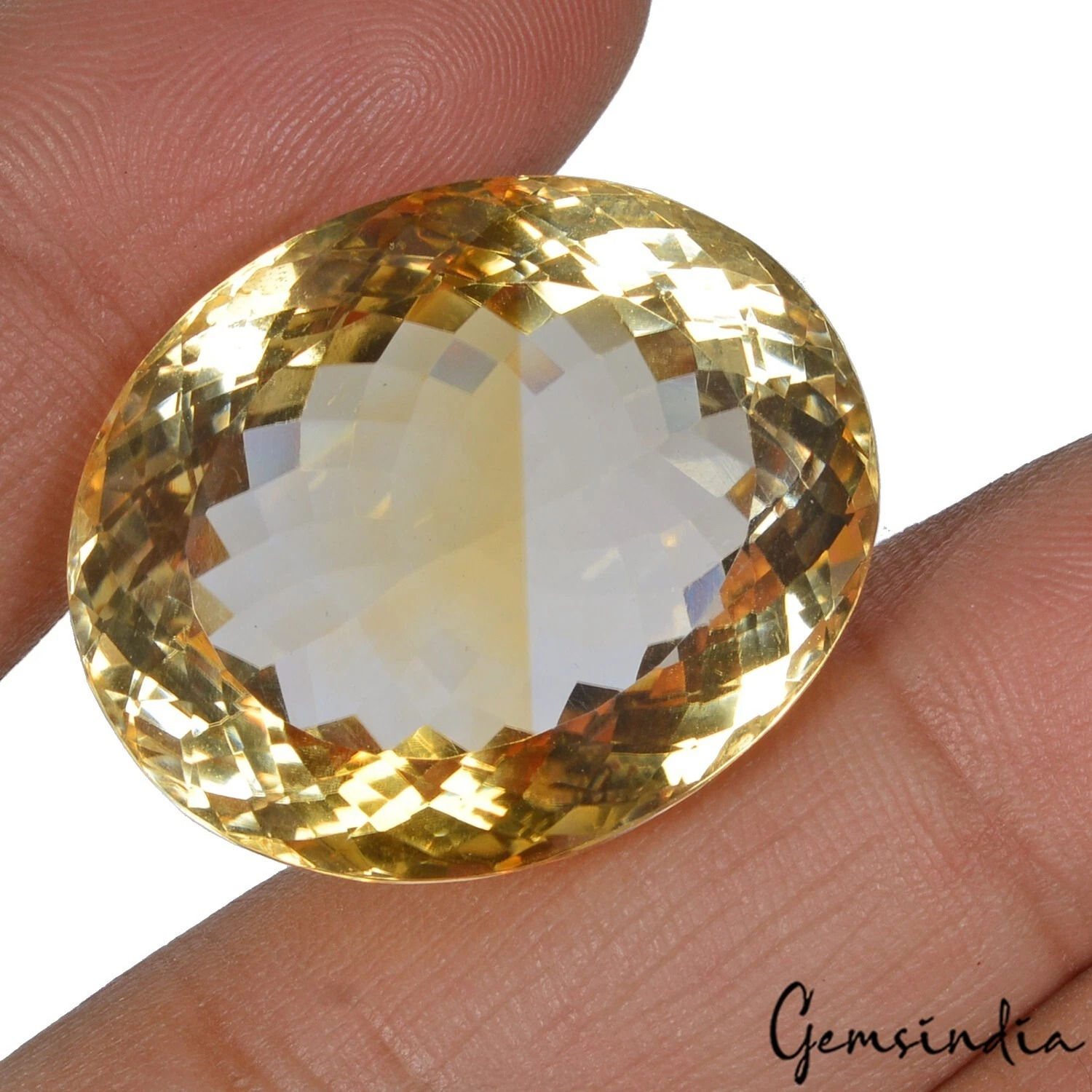 69.00 Ct Natural Untreated Yellow Citrine Large & Clean Oval Cut Loose Gemstone