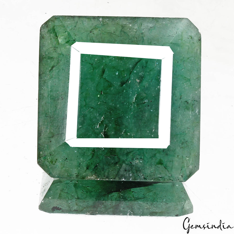 Certified 165.60 Cts Natural Brazilian Green Emerald Octagon Cut Gem For Pendant