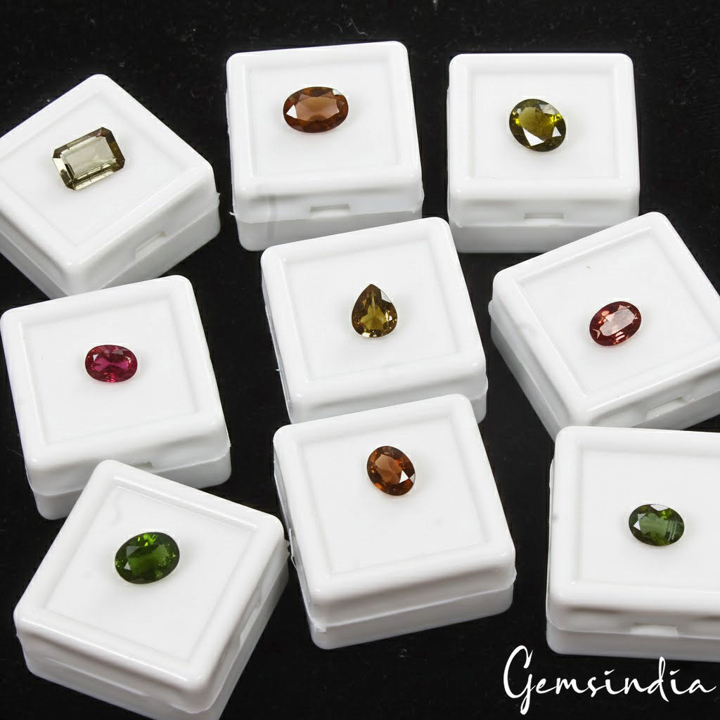 9 Pcs Natural Untreated Multi Color Tourmaline Mix Cut Loose Gemstones ~15.10Ct