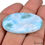 Thumbnail: 53.70 Cts Natural Untreated Blue Larimar (Pectolite) Oval Cab Gem For Pendant