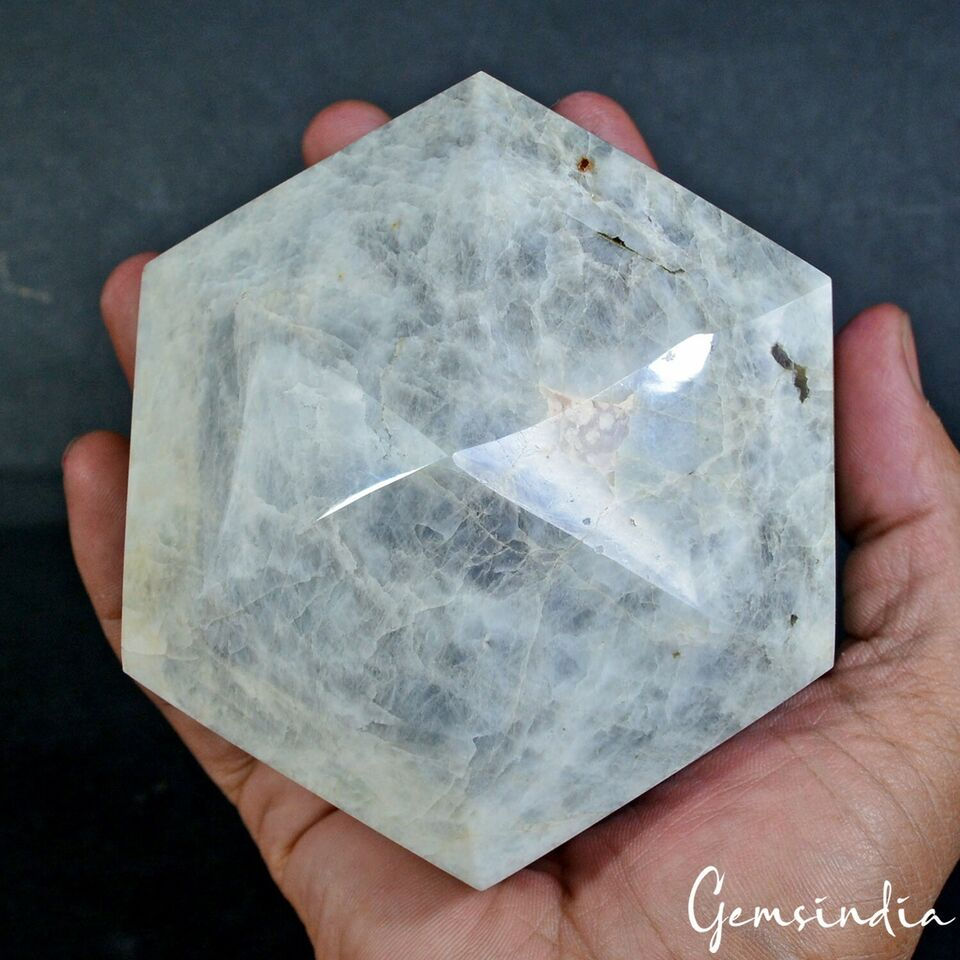 サムネイル： 1.03 Kg Natural Aquamarine Beryl Earth Mined Untreated Hexagon Cut Huge Gemstone