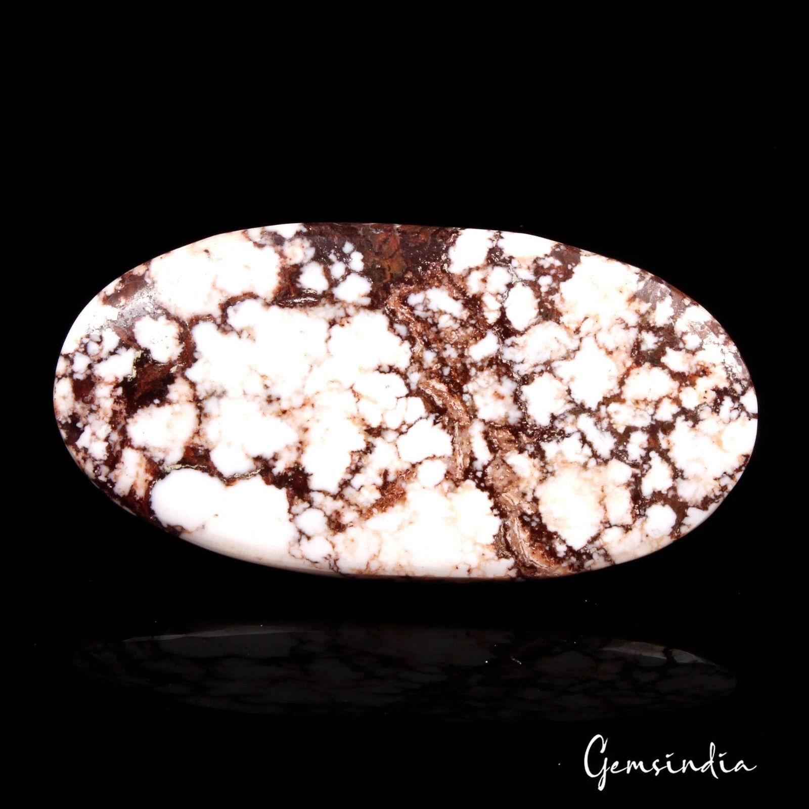 144 Cts Natural Untreated Nevada USA White Buffalo Turquoise Oval Cab Loose Gem