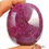 Thumbnail: Certified 1970 Ct Natural African Red Ruby Oval Faceted Cut Huge Size Loose Gem