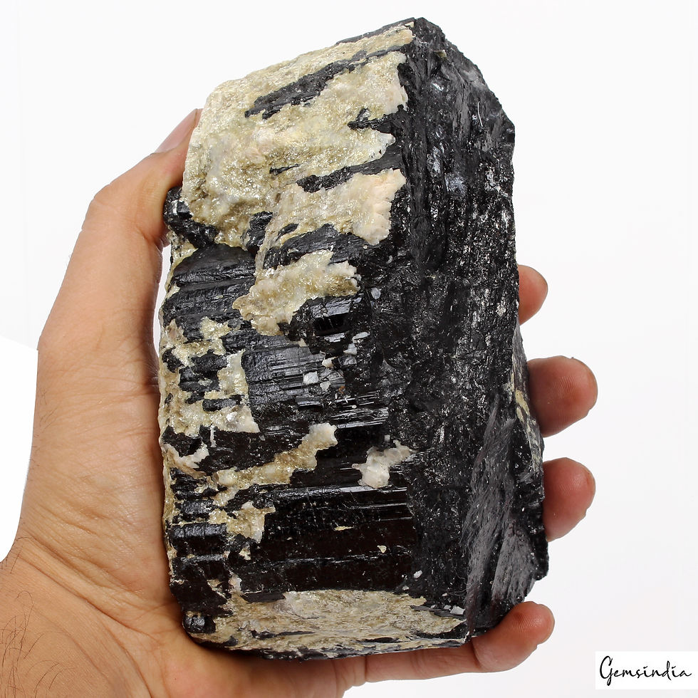 Massive Black Tourmaline w/Feldspar Erongo Mountain Namibia Specimen Rough 1.6Kg