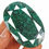 Thumbnail: 430 Cts Natural Brazilian Bottle Green Emerald Oval Faceted Cut Huge Loose Gem