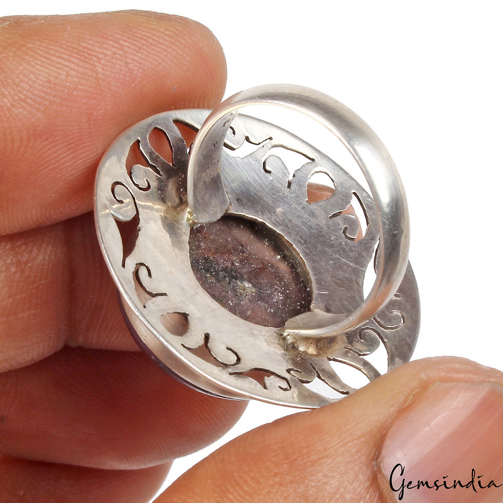 Miniature : Genuine 13.35 Gm Solitaire Natural Star Ruby Ring 925 Sterling Silver Size 5.5US