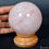 Thumbnail: 1.2 kg Natural Rose Quartz Crystal Healing Sphere Stone for Home Décor & Energy