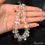 Thumbnail: Natural Untreated White Quartz 240.00 Ct Round Cab Drilled Bead Strand 24 Pcs
