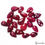 Thumbnail: Certified 140 Cts/22 Pcs Natural Blood Red Ruby Pear Cut Loose Gems For Jewelry
