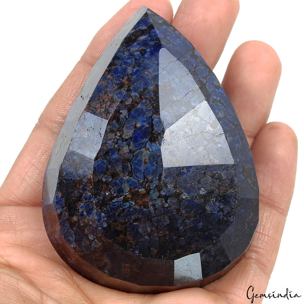 Miniatura: 1220 Carat Natural Blue Sapphire Pear Cut Loose Earth mined Madagascar Gemstone