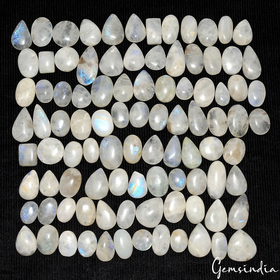 Miniature : 100% Natural Blue Shine MOONSTONE Mix Shape Cabochon 1500 Ct Loose Gemstones 95P