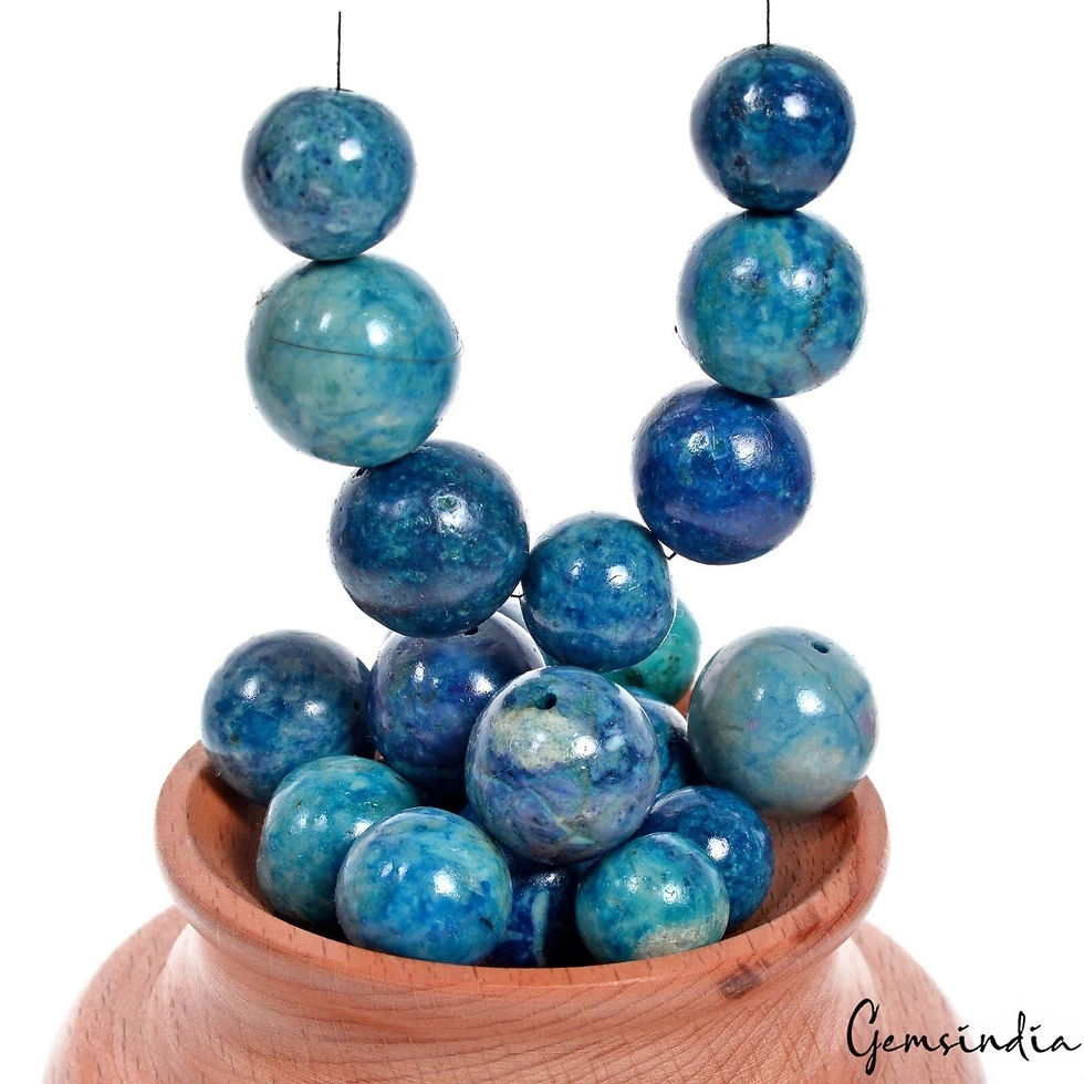 サムネイル： 350 Ct Natural Blue Lapis Lazuli Round Center Drilled Loose Bead Gems Lot 20 Pcs
