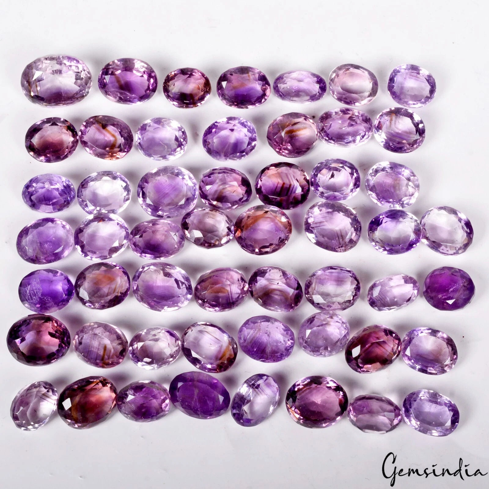 390 Ct Natural Amethyst/Ametrine 11-16mm Oval Cut Loose Wholesale Gemstones Lot