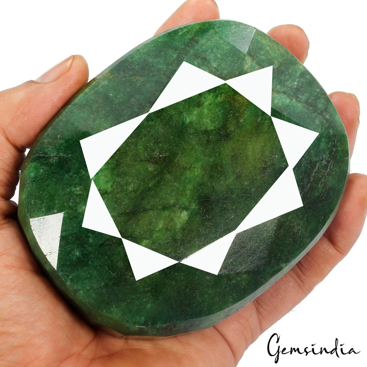 Natural Green Brazilian Emerald Oval Cut Faceted Earth Mined 4120 Ct Loose Gem