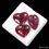 Thumbnail: Certified 67.70 Ct/3 Pcs Natural Red Ruby Heart Shape Checker Cut Loose Gems Lot