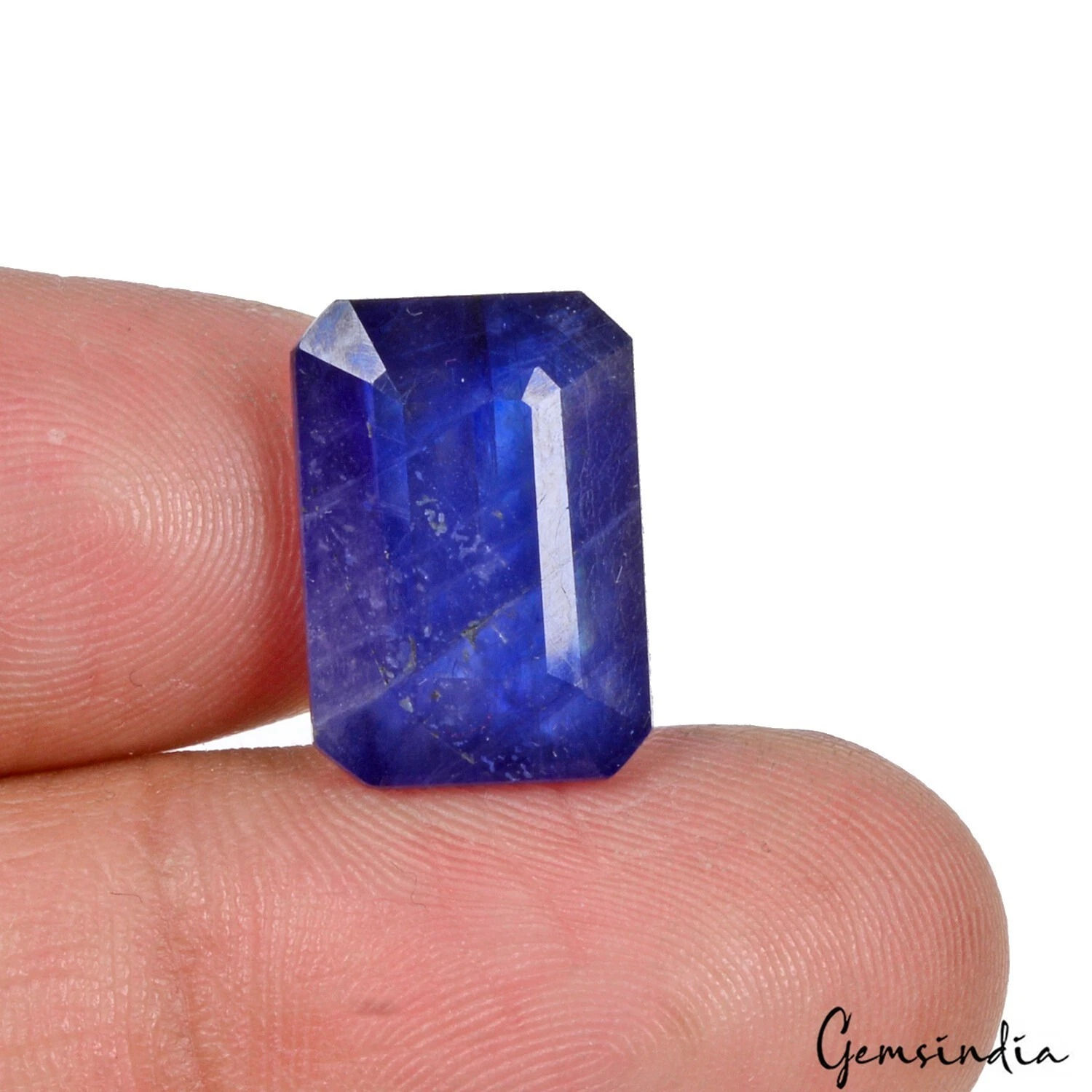 Certified 16.20 Cts Natural Ceylon Blue Sapphire Octagon Cut Loose Gem For Ring