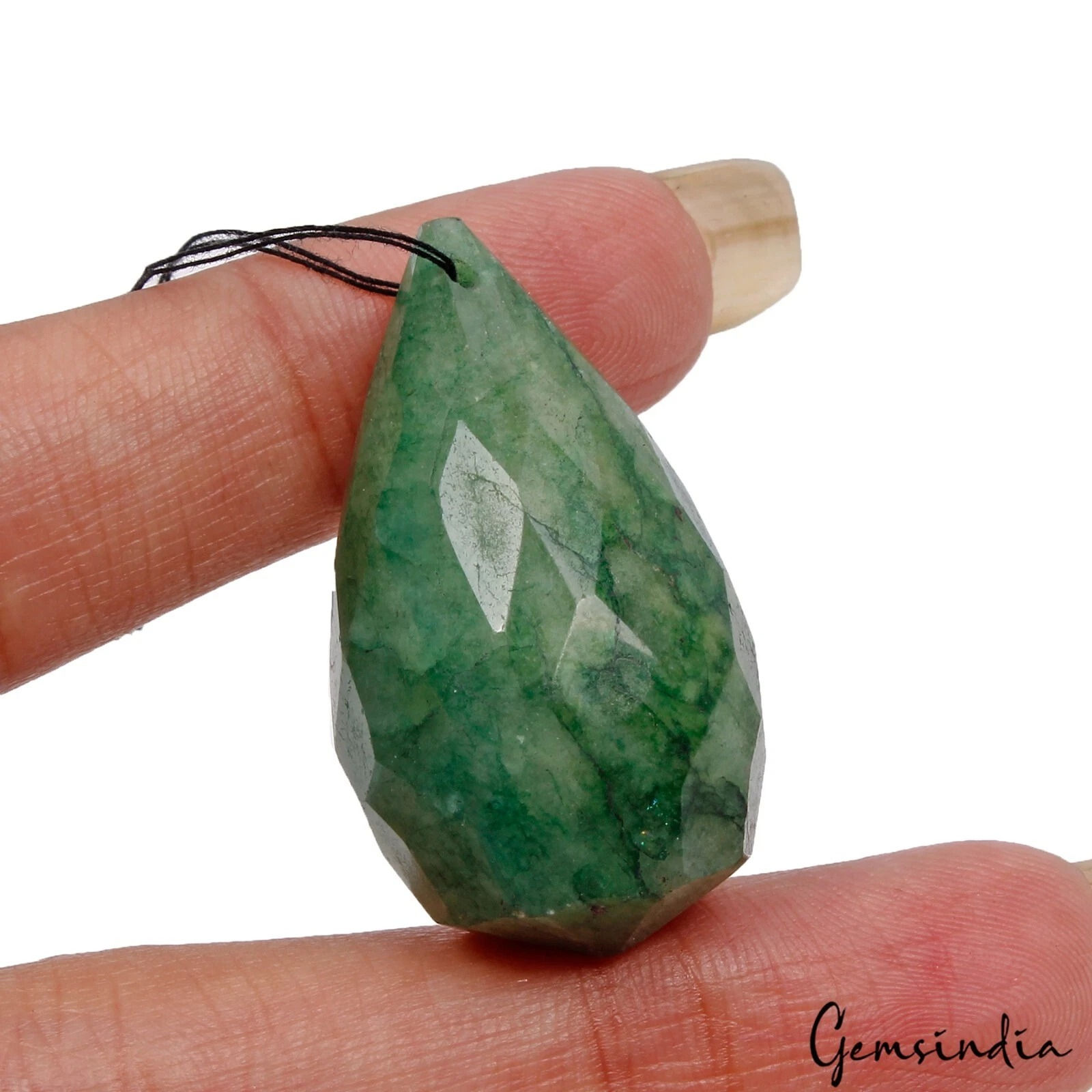 82.70 Ct Natural Green Emerald Pear Drop Emerald Briolette Loose Certified Gems