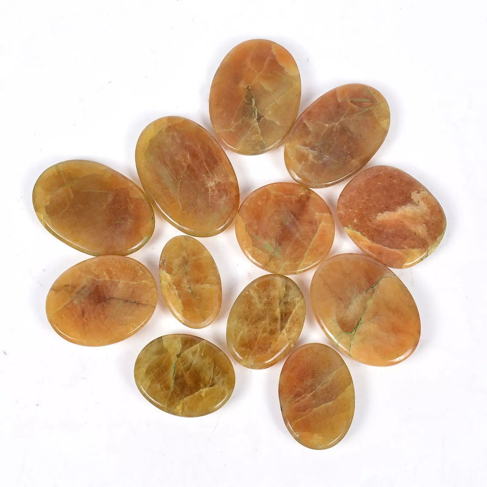 Miniaturbild: 780 Cts Natural Untreated Yellow Beryl Heliodor Oval Cabochon 30-43mm Gemstones