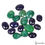 Thumbnail: 190.00 Ct Natural Blue Sapphire Emerald Mix Cut Faceted Loose Gemstone Lot 17Pcs