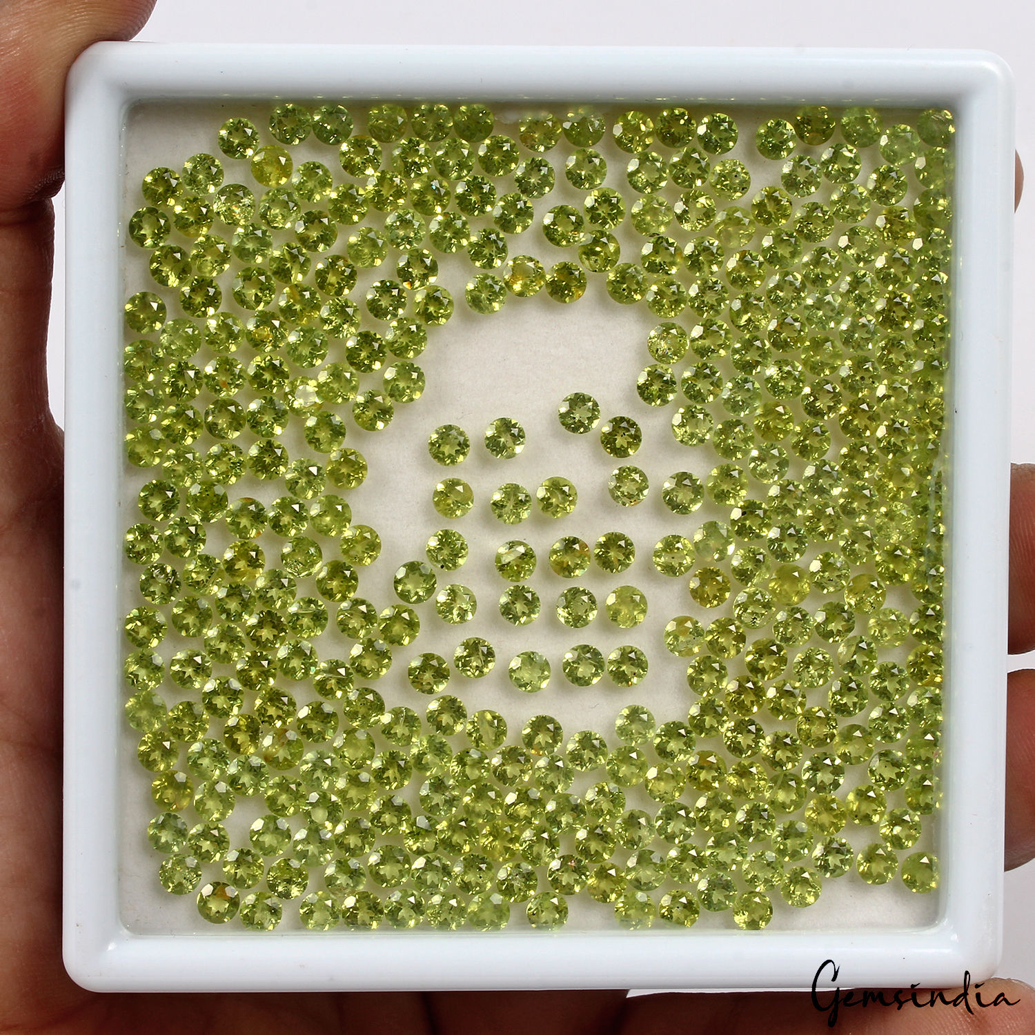 330 Pcs Natural Peridot 4mm Round Cut Loose Untreated Gemstones Wholesale Lot