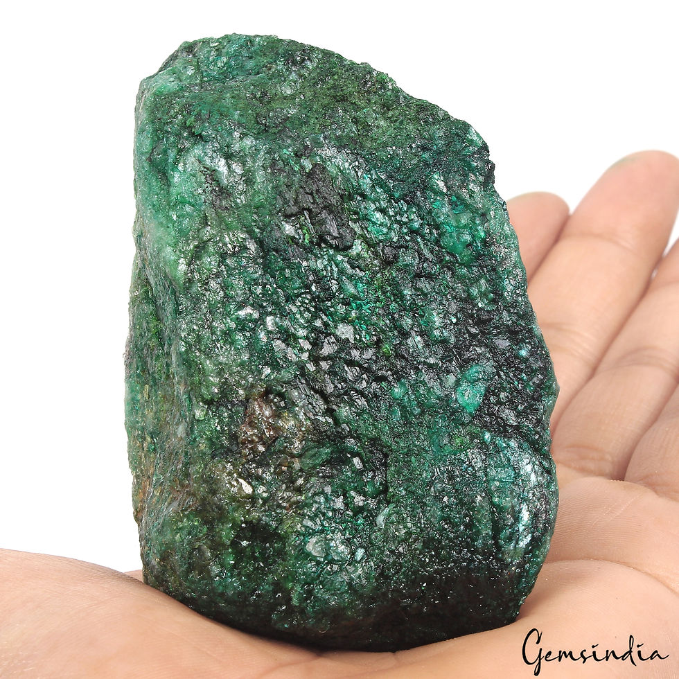 Thumbnail: HUGE 1340 Ct Natural Green Emerald Colombian Uncut Rough Loose Gemstone Specimen