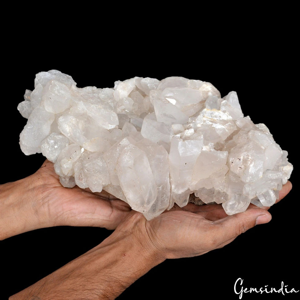 Miniature : 4.3 Kilo Natural Himalayan Quartz Crystal Geode Cluster Specimen Healing Display
