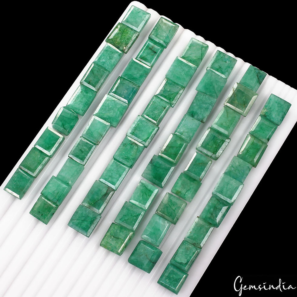 Certified 800 Cts/55 Pcs Natural Green Brazilian Green Emerald Baguette Cut Gems