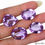 Thumbnail: 86.70 Ct/4 Pcs Natural Untreated Purple Amethyst Mixed Cut Loose gem For Jewelry
