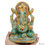 Thumbnail: 2.2 Kg Natural Green Aventurine Single Stone Gold Painted Lord Ganesha Sculpture