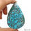 Миниатюра: 270 Ct Natural Blue Spiderweb USA Arizona Turquoise Pear Cab Loose Huge Gemstone