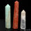Thumbnail: 3 Pcs Natural Multi gemstones Obelisk Healing Wand Pencil Tower Specimen~ 1080Ct