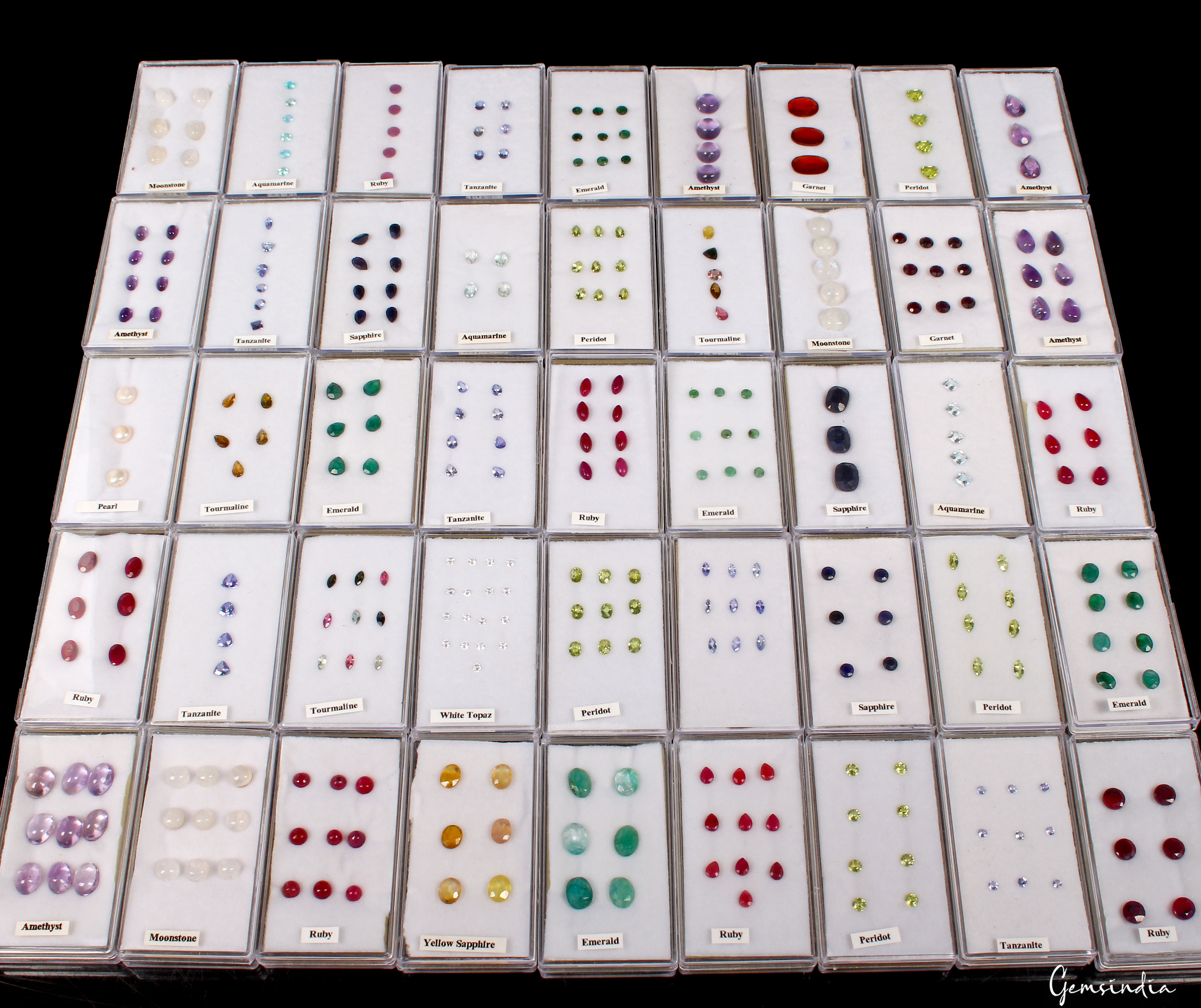 307Pcs Estate Genuine Semi Precious Loose Mix Cut Multi Gemstones Lot Collection