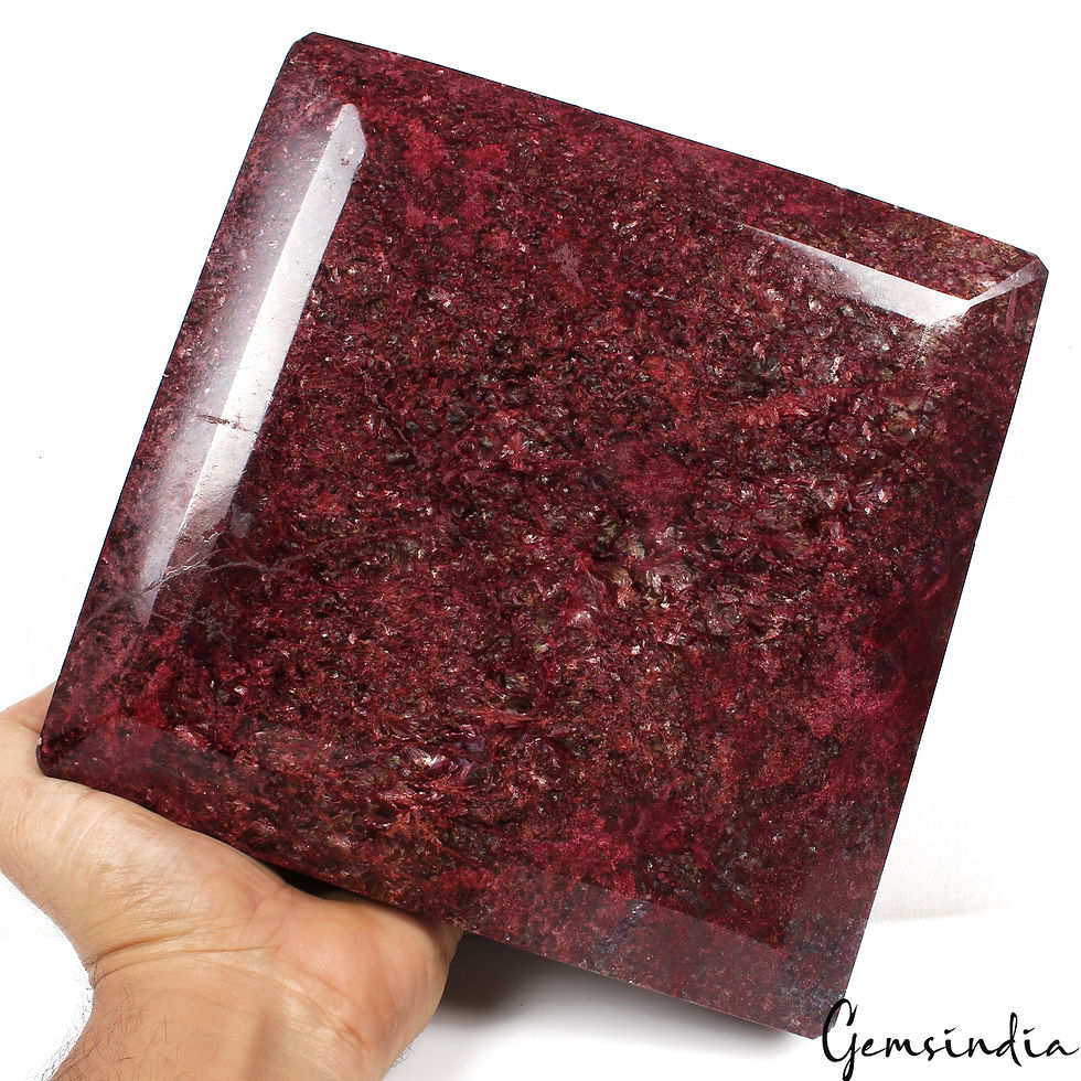 RARE 7.2 Kilo Natural HUGE Red Ruby Museum Grade Octagon Cut Loose Gemstone