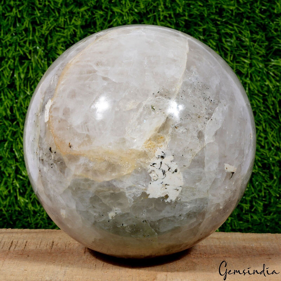 サムネイル： 3.3 Kilo Natural Untreated Quartz Huge Gem Sphere Crystal Healing Minerals 5.25"
