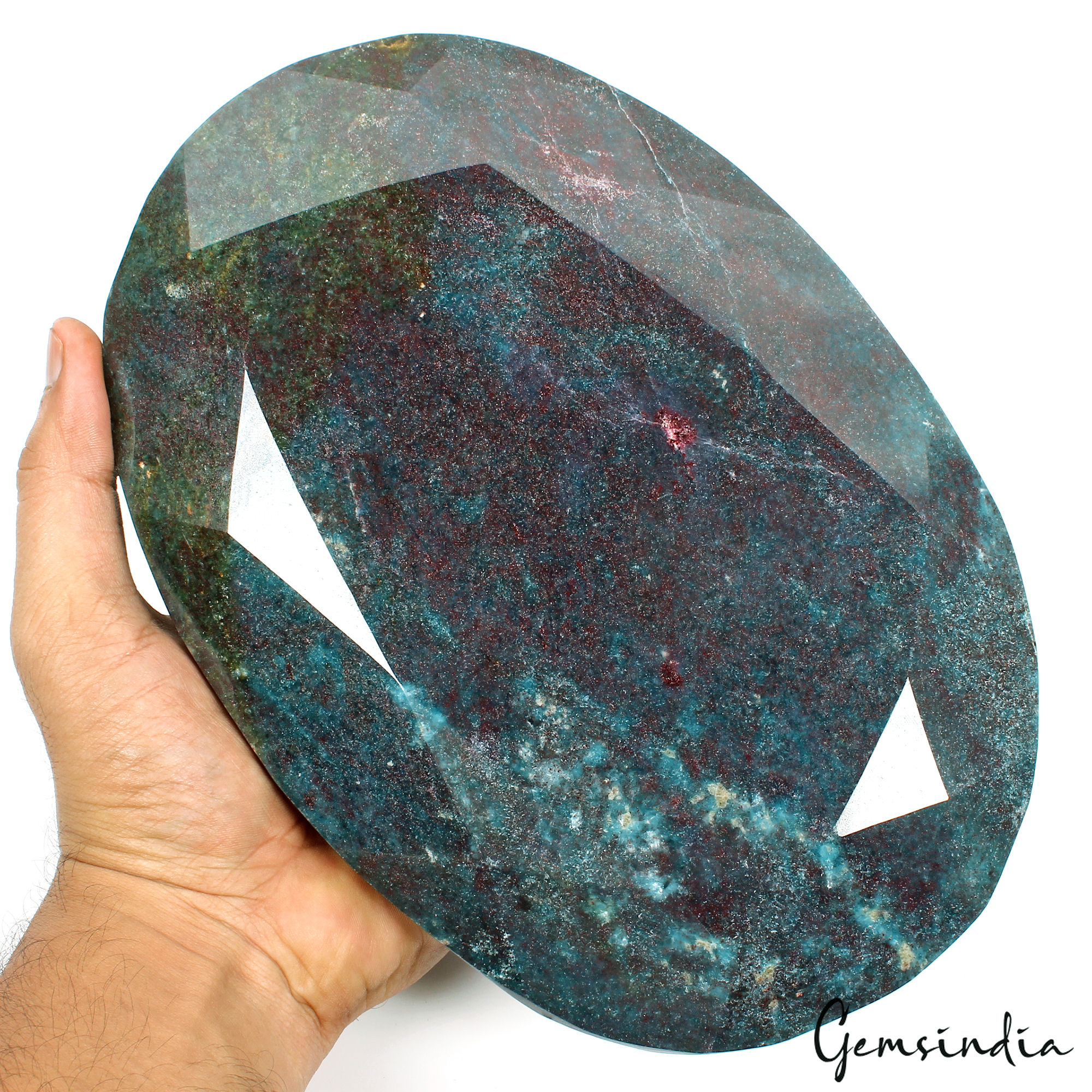 5 Kilo 100% Natural Ruby Kyanite Oval Cut Untreated Large Size Gemstone W Stand