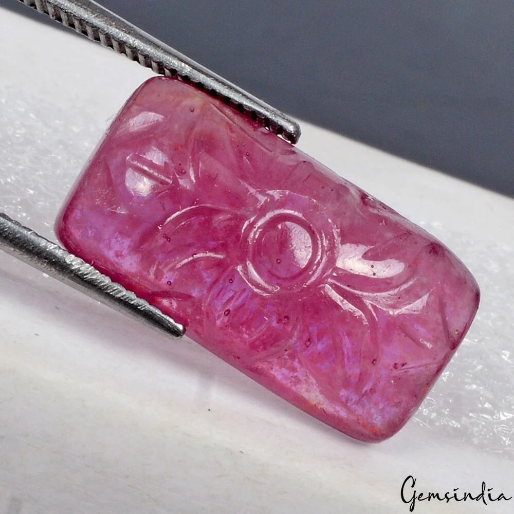 1 Piece Natural Red Ruby Heated Rare Moghul Carved Exclusive Gemstone~ 11.30 Cts