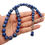 Thumbnail: 490Ct Natural Blue Lapis Lazuli Round Cab Beaded Handmade Single Strand Necklace