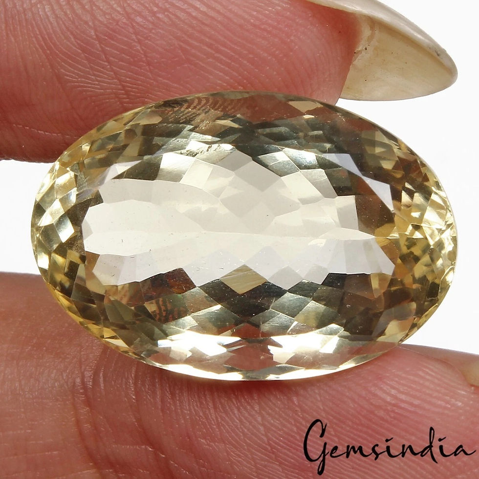 Thumbnail: Natural Untreated Yellow Citrine Oval Cut Loose Gems 29.30 Ct For Making Jewelry