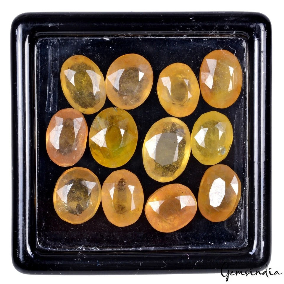 サムネイル： Large lot Natural Top Quality Yellow Sapphires Untreated Loose Gemstone 37.50 Ct