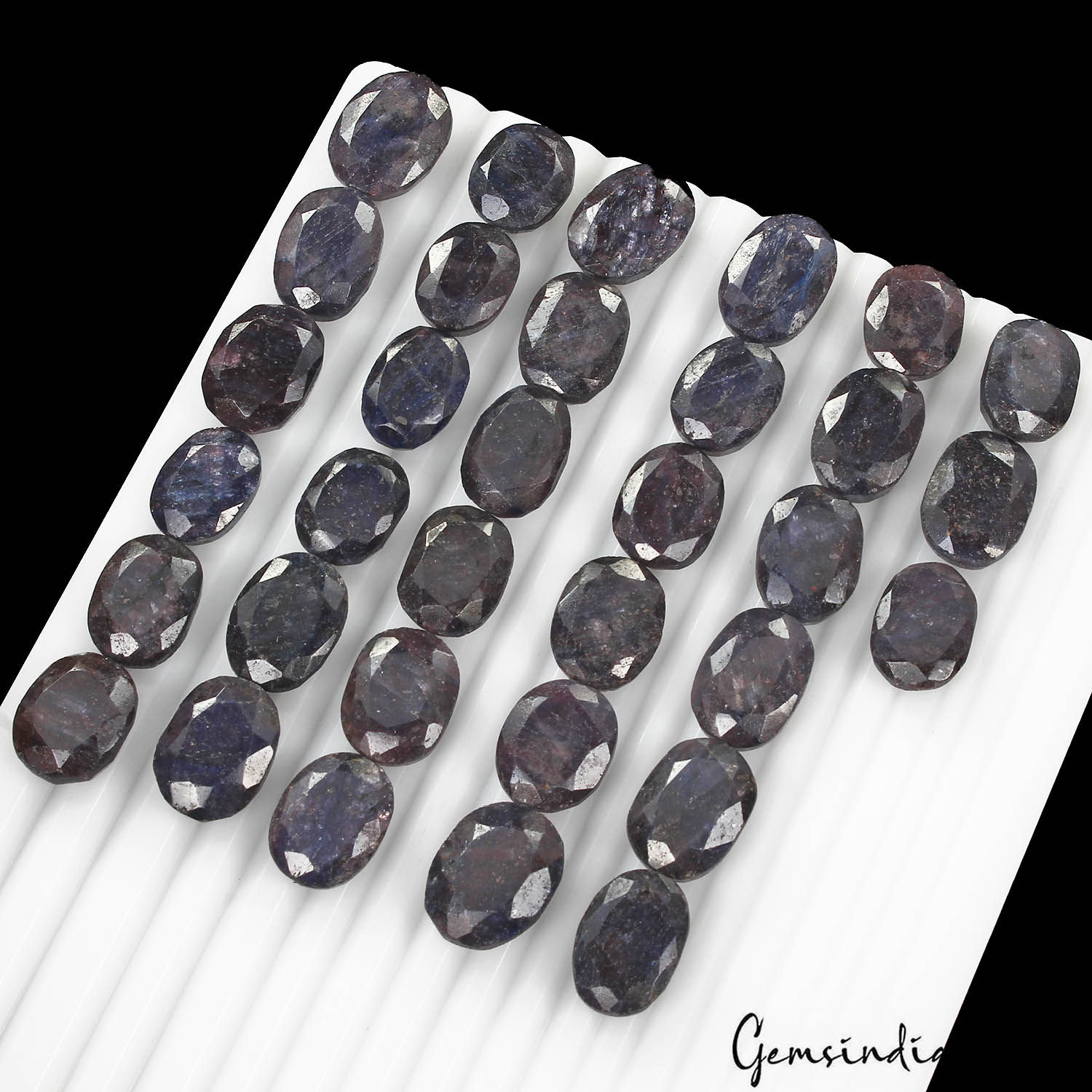 700 Cts/33 Pcs Natural Blue Sapphire Oval Faceted Cut Loose Wholesale Gems Lot