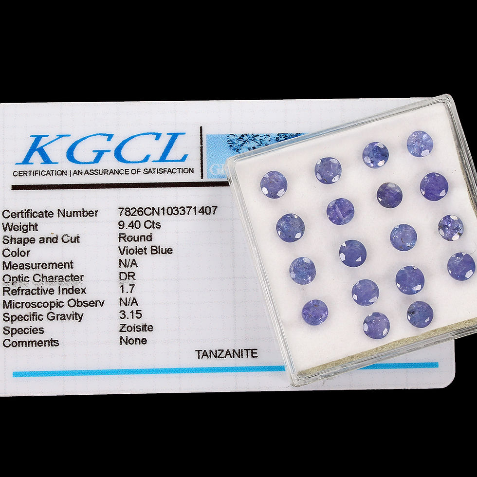 Miniature : Certified Natural Tanzanite Round Cut Loose Gemstone Lot 18 Pcs 4.5-5mm 9.40 CT