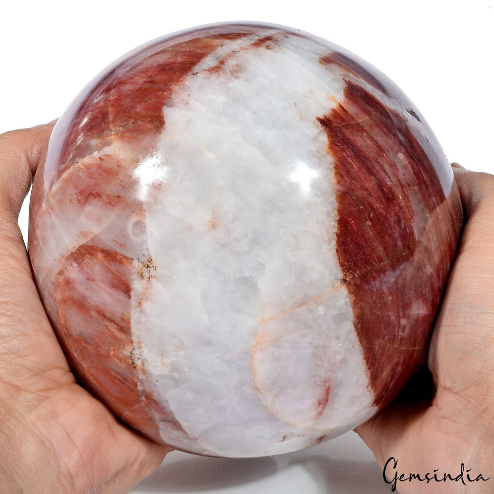 Miniatura: Superb 5.2 Kg Natural Bi Color Jasper Polished Crystal Mineral Sphere/Home Deco"