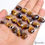 Miniature : 20 Pcs Natural Tiger Eye 16x12mm Oval Cabochon Loose Gemstones Wholesale Lot