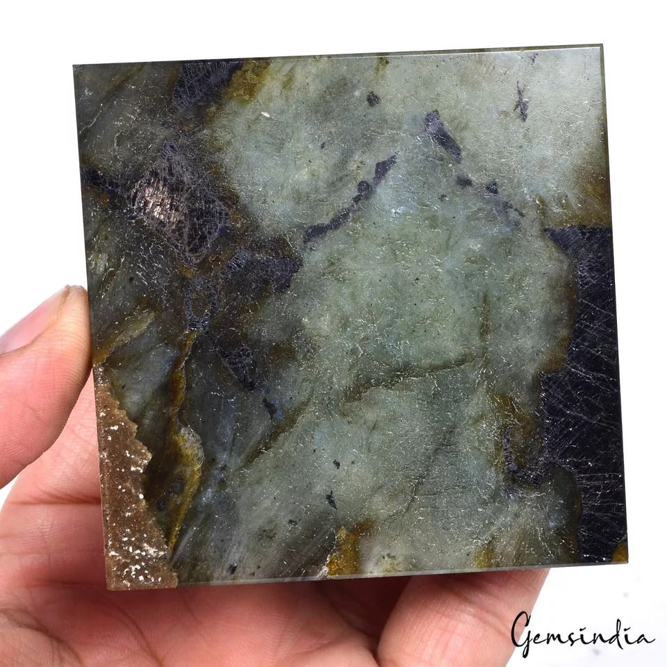 Thumbnail: 1585 Cts Natural Untreated Blue Shine Labradorite Crystal Pyramid Point Healing