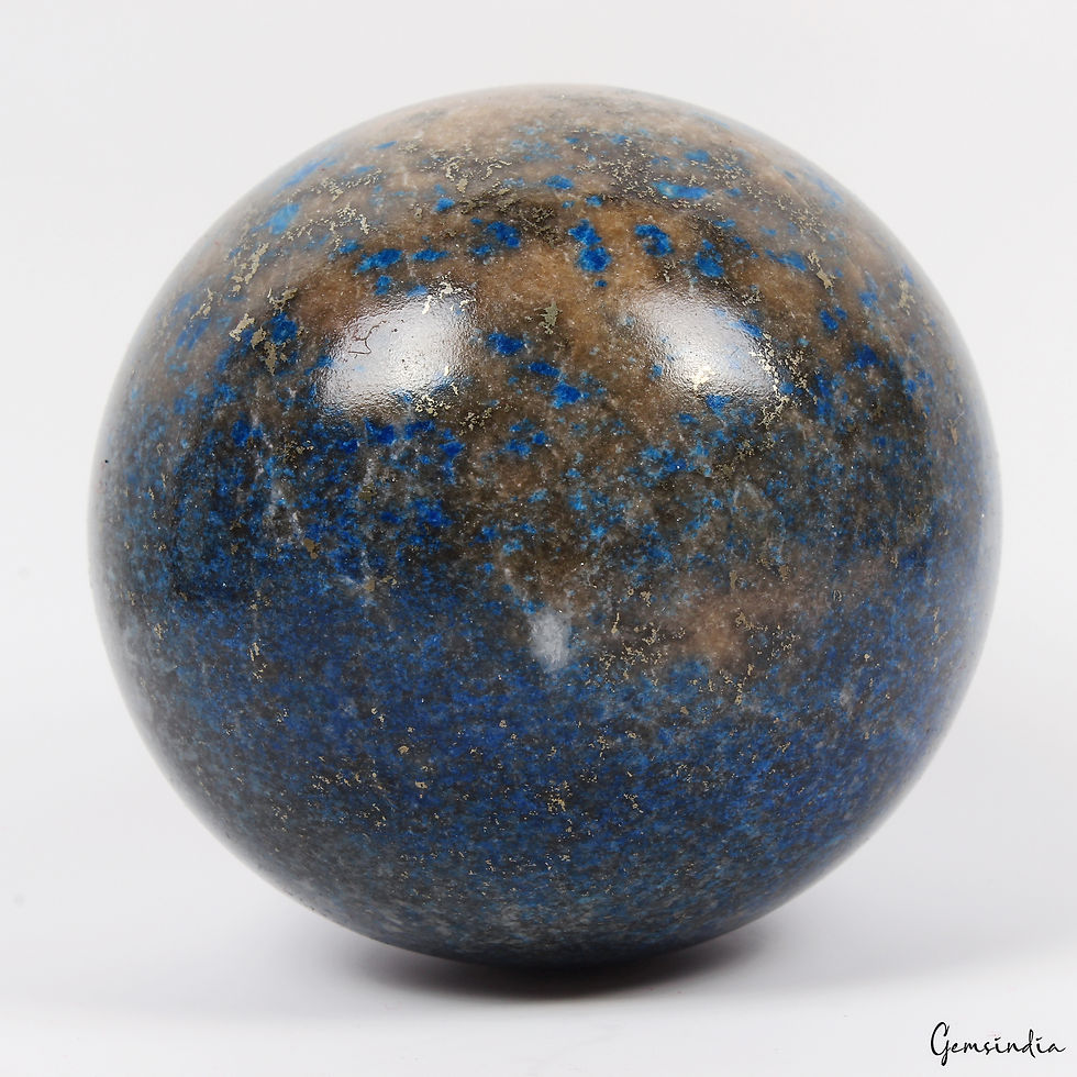 Thumbnail: 574g Lapis Lazuli Sphere Healing Crystal Natural Stone Ball Reiki Specimen~2.75"