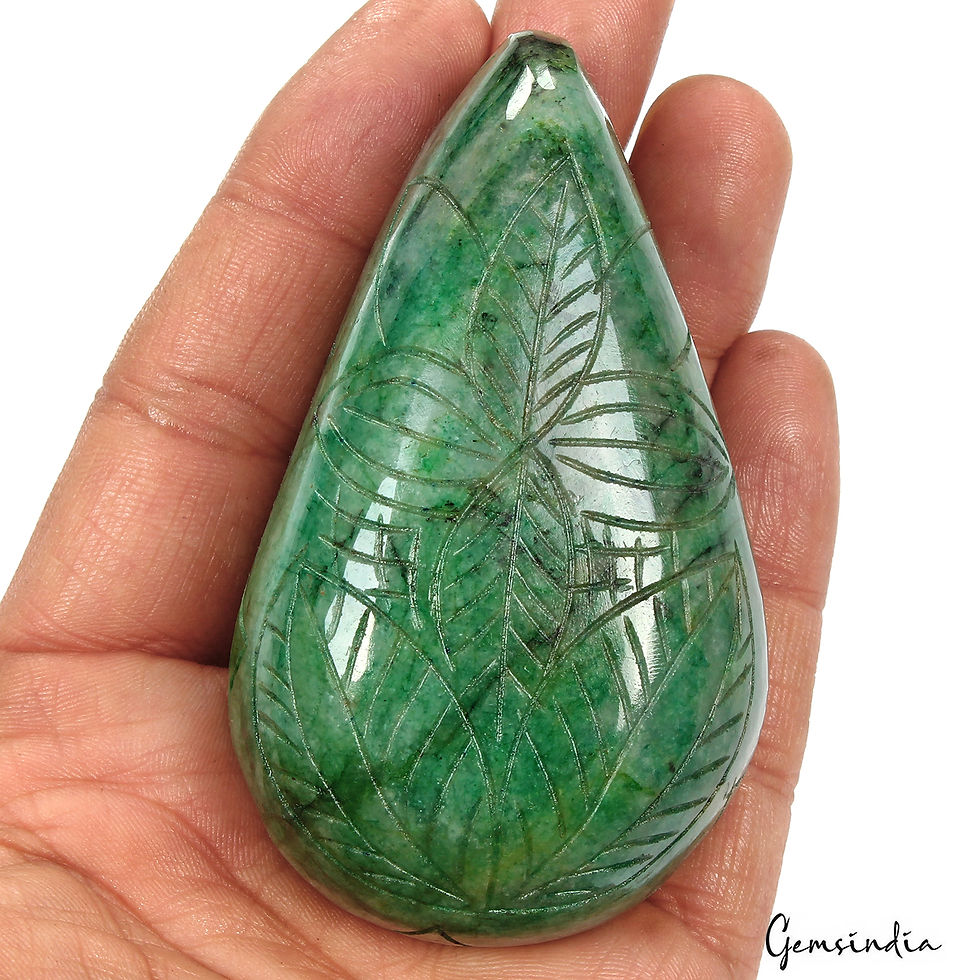 Natural Green Emerald Pear Cut Carving Earth Mined Museum Huge Size Gems 1020 Ct