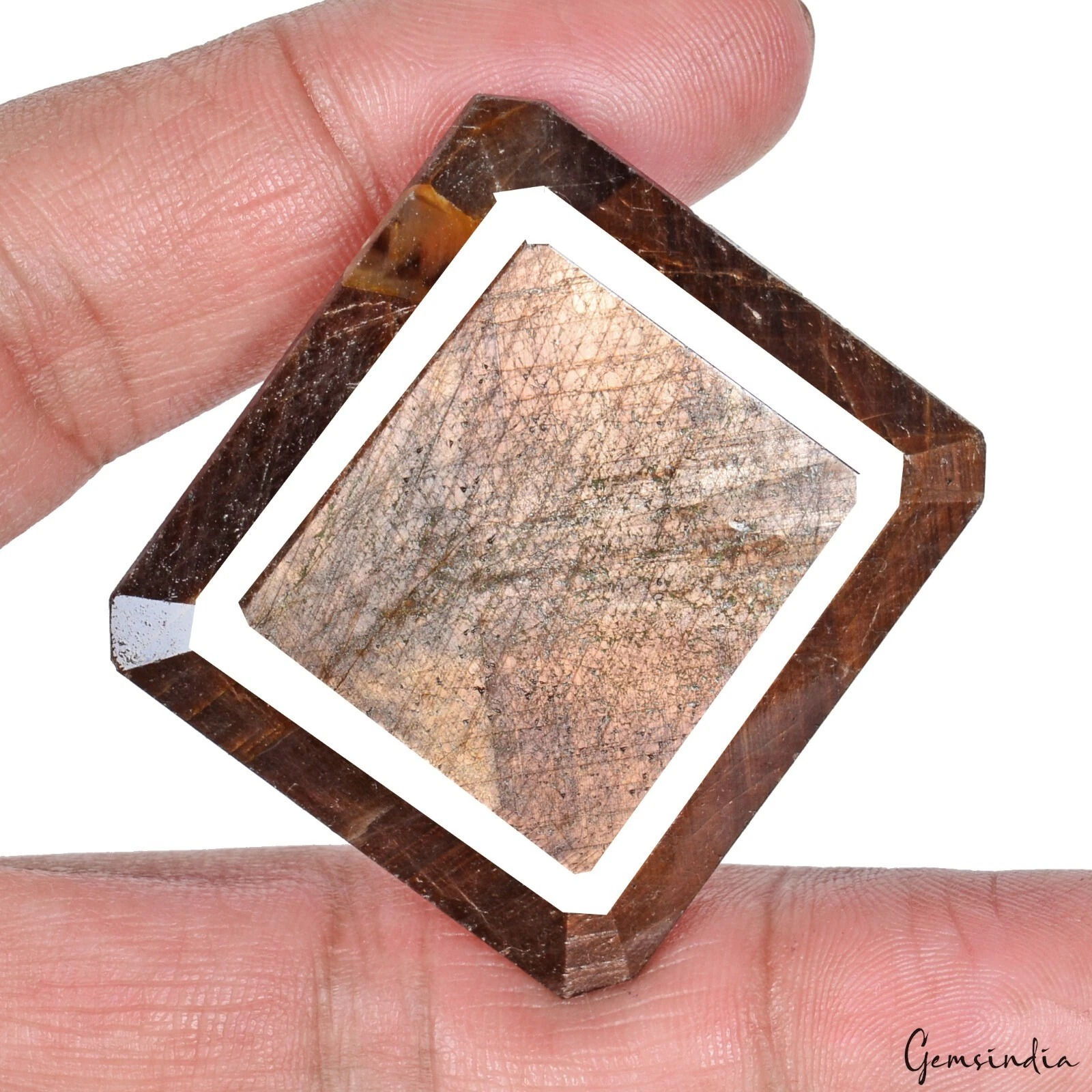 257.50 Ct Natural Untreated Brown Sapphire Octagon Cut Certified Loose Gemstone